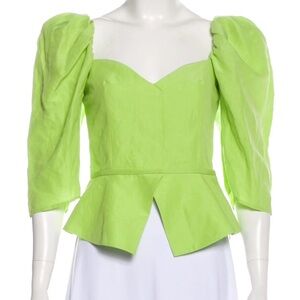 Maryam Nassir Zadeh Marina Puff Top Size 4